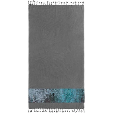 Πετσέτα Θαλάσσης Pestemal 6 Anthracite  90x170 guy