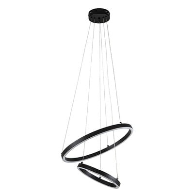 Pendant Light Led Black Circles 40W 4000K 24000L