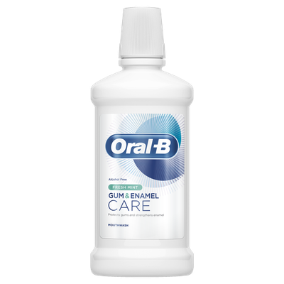ORAL-B   Gum & Enamel Care Fresh Mint Mouthwash Στοματικό Διάλυμα Για Ενδυνάμωση Των Ούλων & Ενίσχυση Του Σμάλτου, Με Δροσερή Γεύση Μέντας 500ml