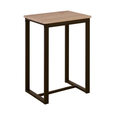 Bar Stool Metal Dark Brown/ Sonoma 40x30x60cm ΖWW 