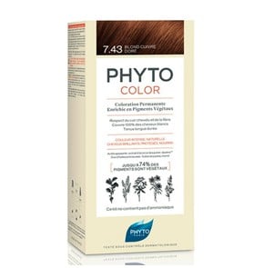 Phyto Color 7.43 Blond Cuivre Dore-Μόνιμη Βαφή Μαλ