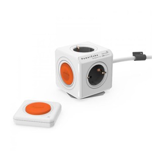 Socket Outlet PowerCube 4-Way Cable 1.5m White/Ora