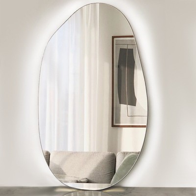 Bathroom wall led mirror 55x90/60x110/160x80 in pe