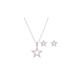 Medisei Dalee Set Star Necklace Set and Earrings Stainless Steel 3 pieces 