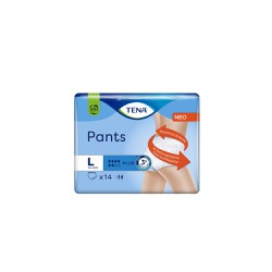 Tena Pants Plus Economy Comfortable & Reliable Disposable Underwear For Moderate To Heavy Incontinence Large 14 pieces