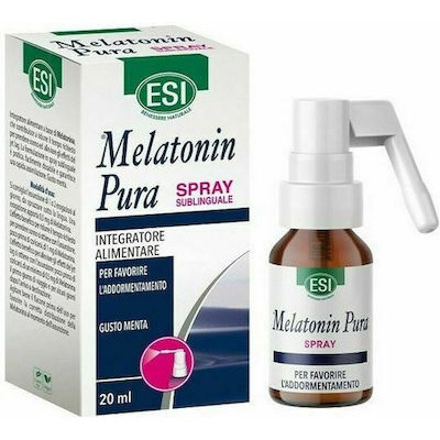 ESI Melatonin Pura Spray Συμπλήρωμα Διατροφής Για Την Αντιμετώπιση Της Αϋπνίας & Του Jet Lag, 20ml