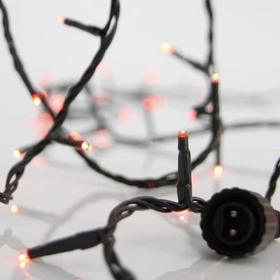 Christmas Lights 5m 100 Led Red Extendable With Gr