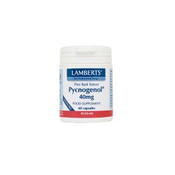 Lamberts Pycnogenol 40mg Συμπλήρωμα Με Ισχυρή Αντιοξειδωτική Δράση 60 κάψουλες