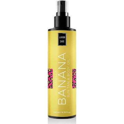 LAVISH CARE  Vanilla Banana Sun Tan & Body Oil Λάδι Σώματος Για Έντονο Μαύρισμα Με Βανίλια & Μπανάνα 200ml