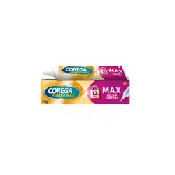 Corega Max Hold & Comfort Στερεωτική Κρέμα Τεχνητής Οδοντοστοιχίας Για Έως Και 12 Ώρες Συγκράτησης 40gr
