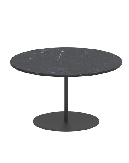 BUTLER SIDE TABLE WITH CERAMIC TOP D60xH35cm