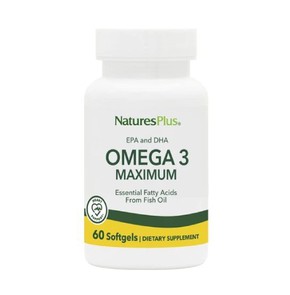 Nature's Plus Omega 3 Maximum EPA & DHA, 60 Caps