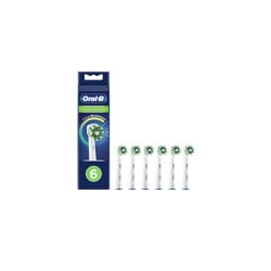 Oral-B Cross Action White XL Pack Spare Parts for Electric Toothbrush White 6 pieces
