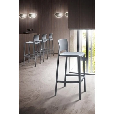 Σκαμπό Bar 48x47x103(76)-87(66) Gaber Bakhita Γκρι