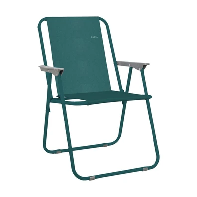Estia Καρεκλα Θαλασσης Teal Green Αναδιπλουμενη Υφ