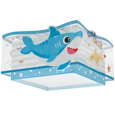 Kid'S Ceiling Lamp Shark 2Xe27 15W