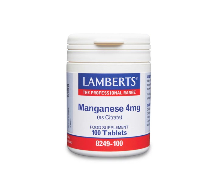LAMBERTS MANGANESE 4MG 100TABL