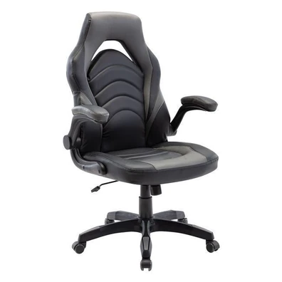 Gaming Πολυθρόνα Pu Μαύρο/ Γκρι 71x67x115/127cm ZW