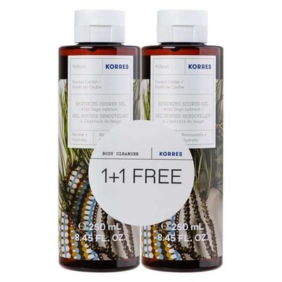 Korres Promo Set Αφρόλουτρο Κέδρος 250ml 1+1 Δώρο