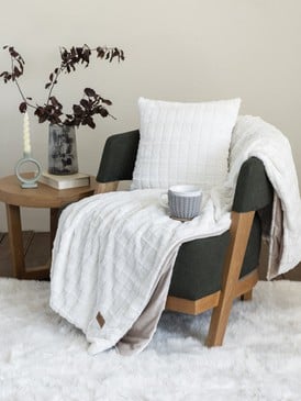 Sofa Blanket - Weave Cream