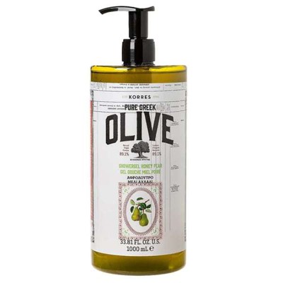 Korres Pure Greek Olive Showergel Honey Pear 1000m