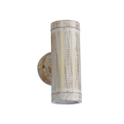 Spike Spotlight 2xGU10 Cylinder White-Bronze IP54 
