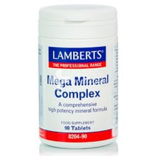 Lamberts MEGA MINERAL COMPLEX - Σύμπλεγμα Μετάλλων, 90tabs (8204-90)