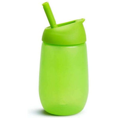 MUNCHKIN Simple Clean Κύπελλο Πλαστικό Με Καλαμάκι Σιλικόνης Για 12+ Μηνών Πράσινο 296ml
