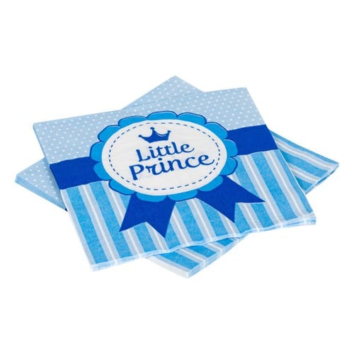 Kartopeceta blu "Little Prince" 33x33 cm 12 copë