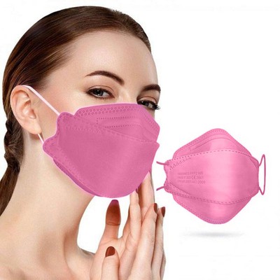 FAMEX 3D Extra Comfort Fish Style Μάσκα Υψηλής Προστασίας Ενηλίκων FFP2 Σε Ροζ Χρώμα (3x10) 30 Τεμάχια