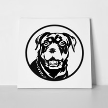 Rottweiler dog logo 458833081 a