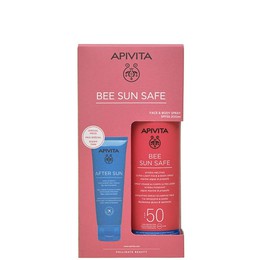 Apivita Promo Bee Sun Safe Hydra Melting Ultra Light Face & Body Spray SPF50 200ml & After Sun Face & Body Gel-Cream 100ml