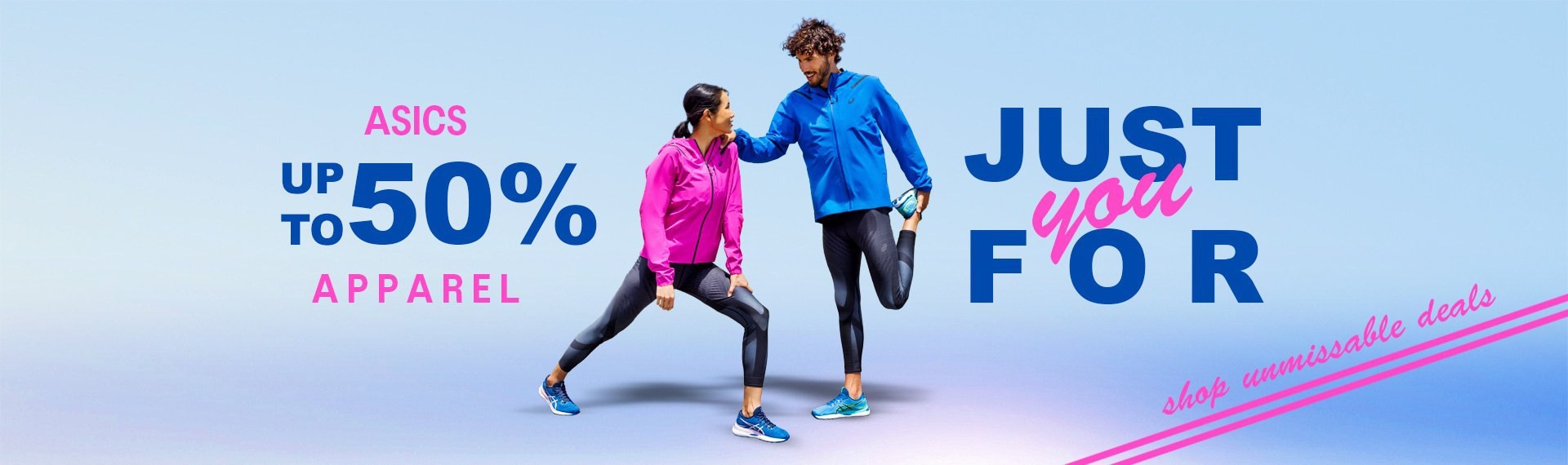 ASICS APPAREL UP TO 50%