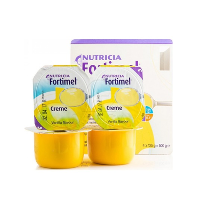 NUTRICIA Fortimel Creme Συμπλήρωμα Διατροφής Υψηλής Περιεκτικότητας Σε Πρωτεϊνη & Ενέργεια Με Γεύση Βανίλια 4x125g