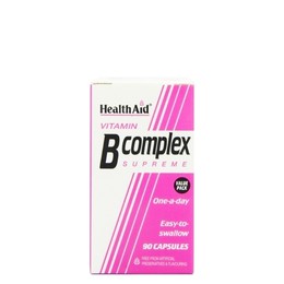 Health Aid B-Complex, Συμπλήρωμα Διατροφής Βιταμίνης Β 90Caps