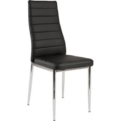 Καρέκλα Δείπνου PU Varossi Patricia Μαύρο 40x39x96