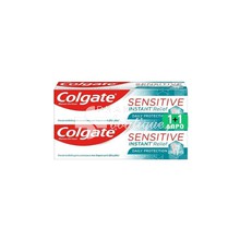Colgate Σετ Sensitive Instant Relief Daily Protection - Ευαίσθητα Ούλα, 2 x 75ml (1+1 Δώρο)
