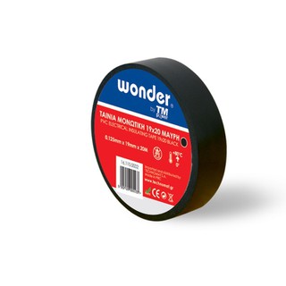 Insulating Tape 19X20 Wonder Black TM