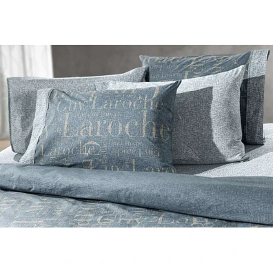 Σετ Παπλωματοθήκη 3τμχ. Paris Indigo 225x245 guy L