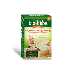 Bio-Bebe Ρυζάλευρο Ολικής Άλεσης Βιολογικής Καλλιέργειας Χωρίς Γάλα Μετά Τον 4ο Μήνα (Με Έκπτωση -0.50€) 200gr