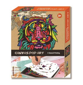 Avenirkids Canvas Pop Art Tiger Σετ Ζωγραφικής
