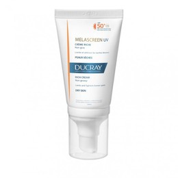 Ducray Promo Melascreen Crème Riche SPF50+, Αντηλιακή Προσώπου για Υπερμελάγχρωση από τον Ήλιο για Ξηρές 40ml