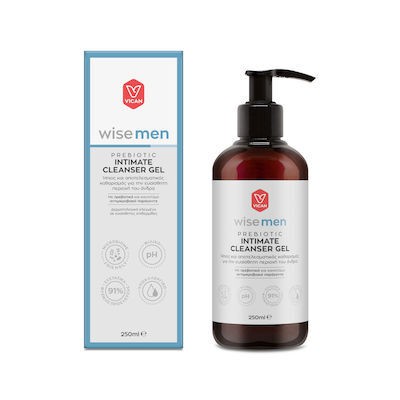 WISE Men Prebiotic Intimate Cleanser Gel Για Ήπιο & Αποτελεσματικό Καθαρισμό Της Ευαίσθητης Περιοχής Του Άνδρα Με Πρεβιοτικά 250ml