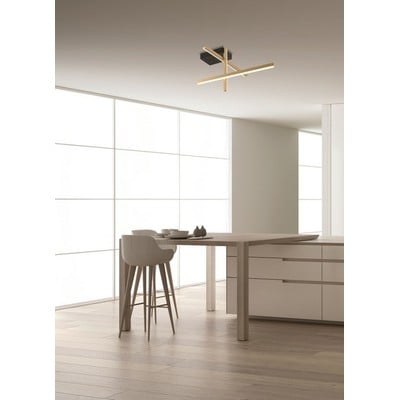 Ceiling Light Led 23W 3000K Aluminum Black Gold