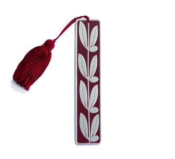 Laurel Leaf Bookmark - Red