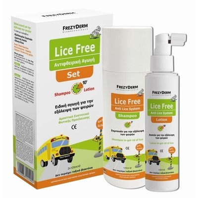 Frezyderm Lice Free Set (Shampoo + Lotion 2Χ125ml)