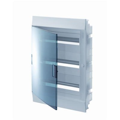 Enclosure Recessed 3X18 Modules Transparent Door M