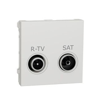 New Unica Πρίζα Τερματική TV/RD/SAT Λευκό NU345518
