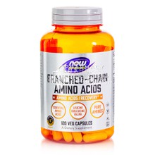 Now Sports BCAA (Branched Chain Amino Acids) - Αμινοξέα, 120 veg. caps