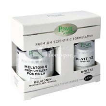 Power Health Σετ Platinum - Melatonin Premium Sleep Formula - Αϋπνία, 30 caps & ΔΩΡΟ B-Vit 12 1000mg, 20 tabs